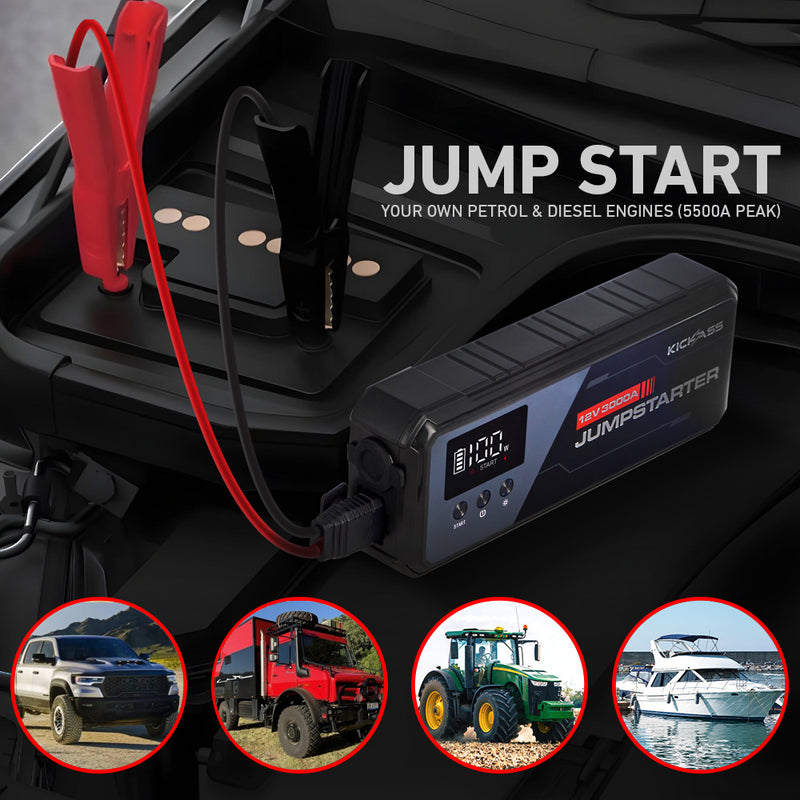 Jump Start Your Own Petrol & Diesel Engines (5500A Peak) 