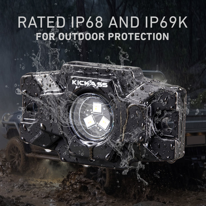 Rated IP68 and IP69K for Outdoor Protection 