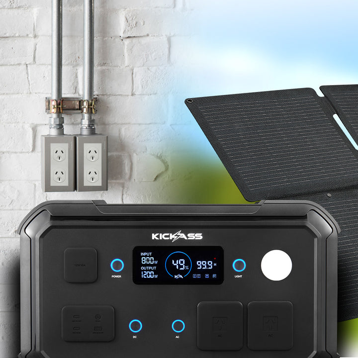 Fast Recharge Via AC (800W) or Solar (400W) with Built-In MPPT 