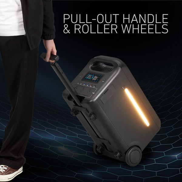 Pull-out Handle & Roller Wheels 