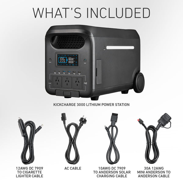 All Required Cables Included + Anderson Adapter 