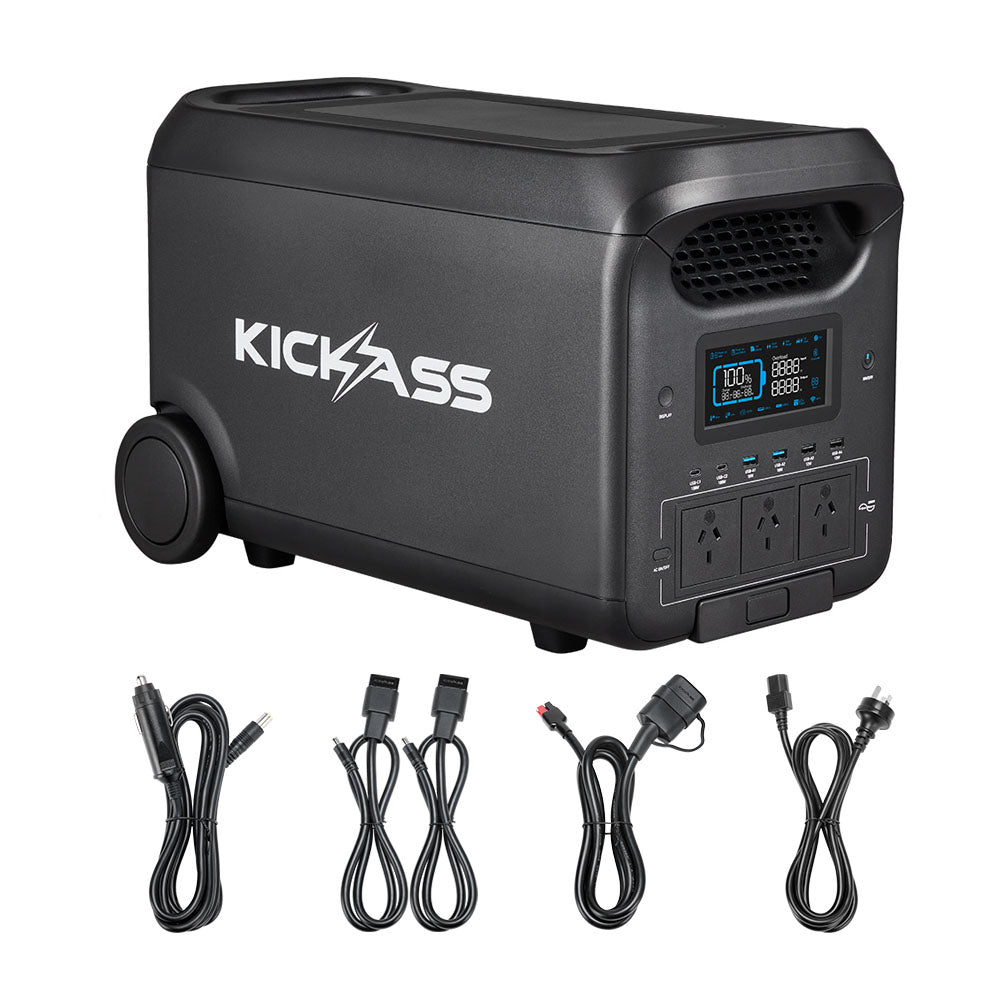 KickAss KickCharge 3000 Lithium Power Station - 3000W,  200Ah @ 12.8V