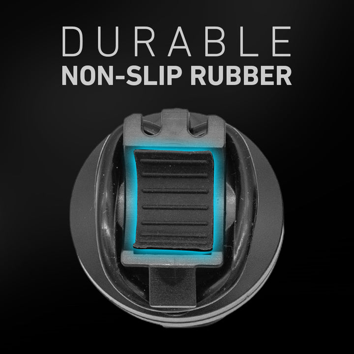 Durable, Non-Slip Rubber  