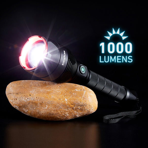 1000 lumens of intense, clear light 