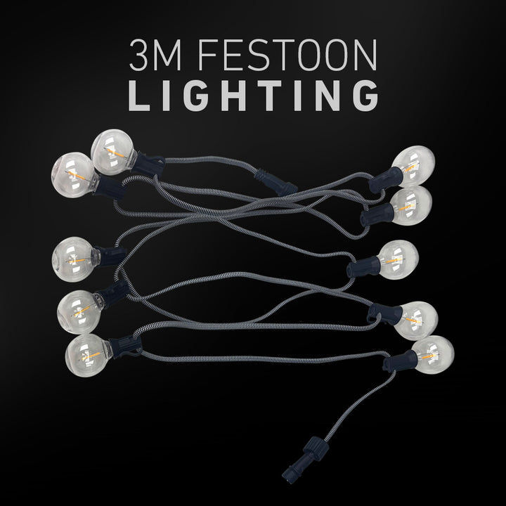 One 3m String of Festoon Lighting 
