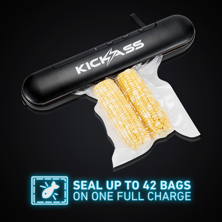 Delivers 42 seals on a single charge 