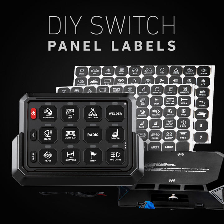 DIY switch panel labels 