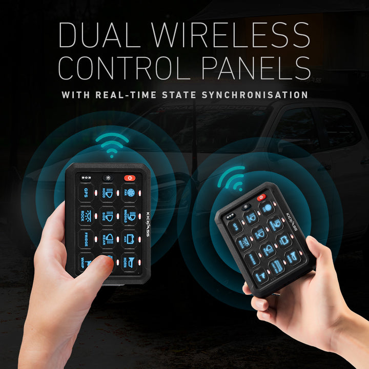 Dual Wireless Control Panels with Real-Time State Synchronisation 