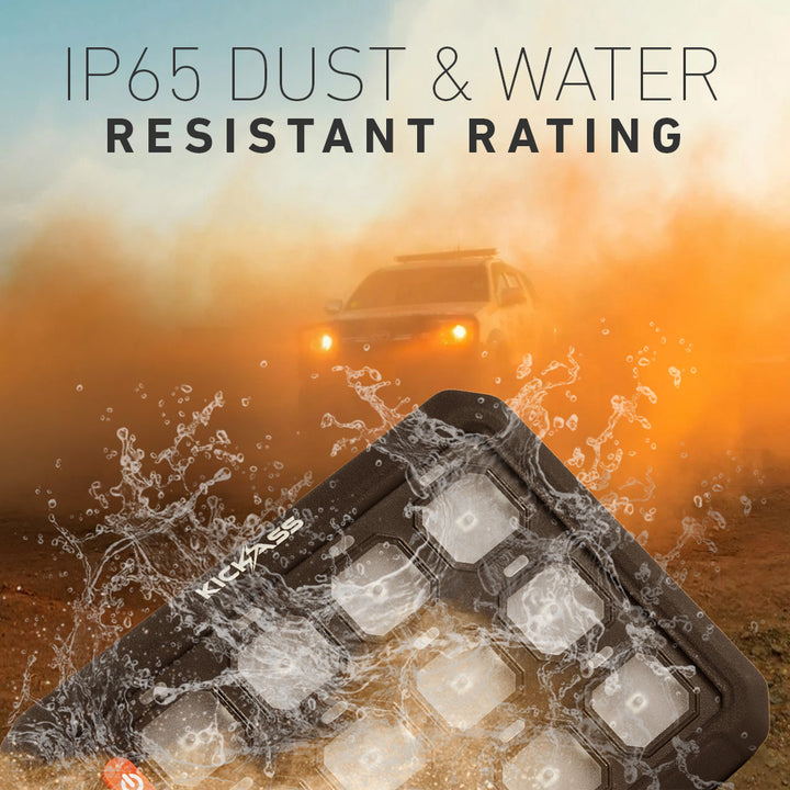 IP65 Dust & Water Resistance Rating 
