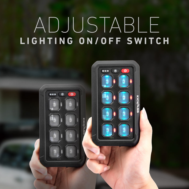 Adjustable lighting & on/off switch