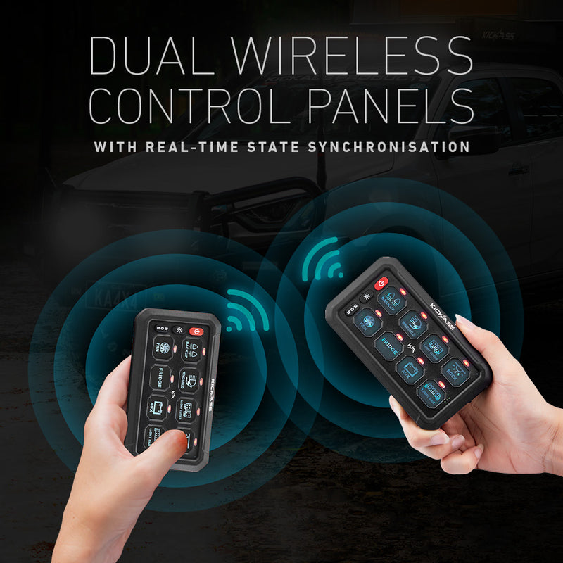 Dual Wireless Control Panels with Real-Time State Synchronisation 