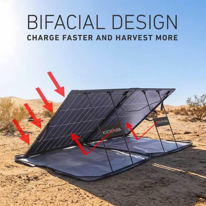 Bifacial Design – Charge Faster and Harvest More