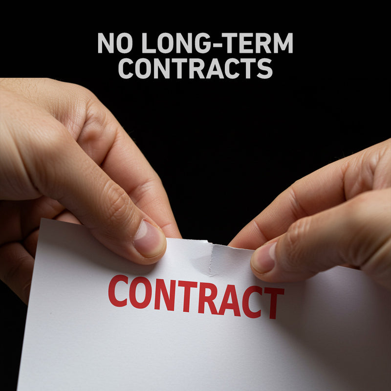 No Long-Term Contracts 