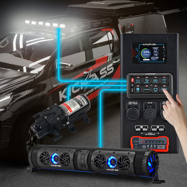 8 Gang Illuminated Switching Panel