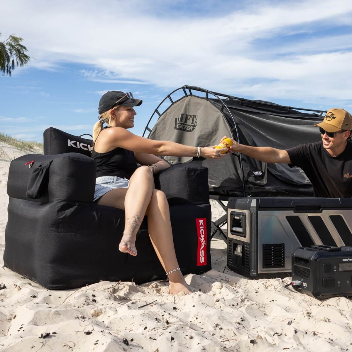 KickAss Inflatable Armchair for Camping - 4