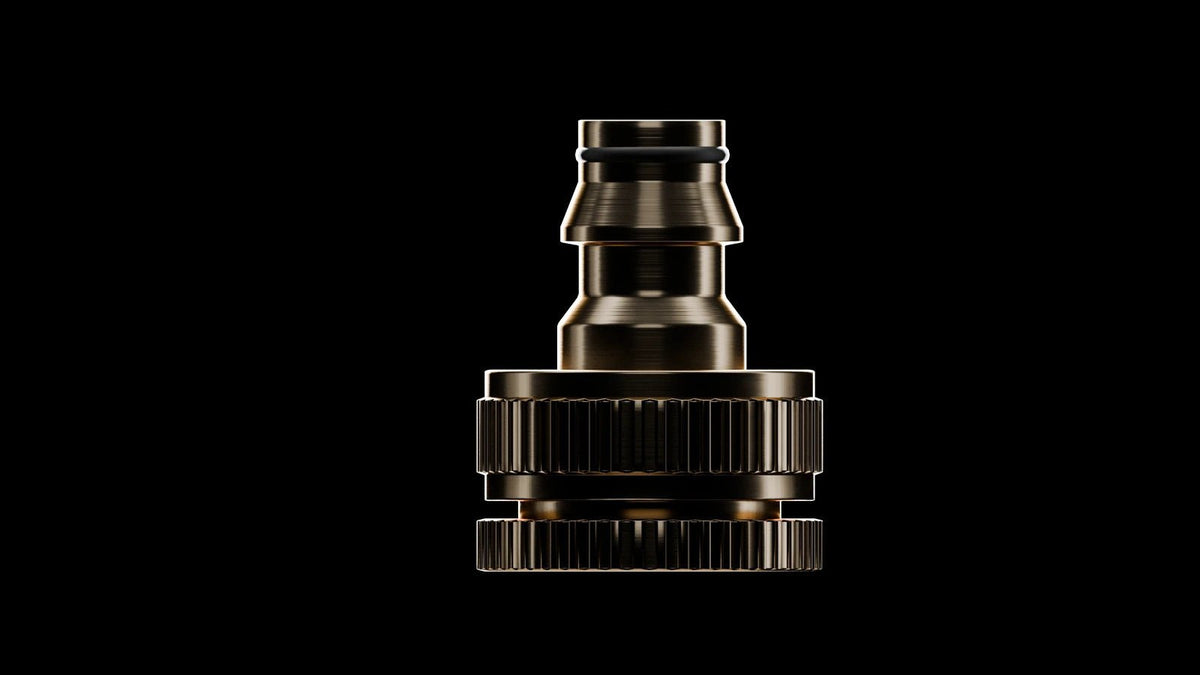 AquaBoss corrosion-resistant brass connector detail