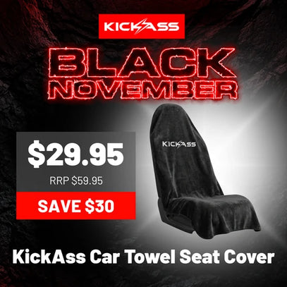 KickAss Car Towel Seat Cover — Black November hero deal
