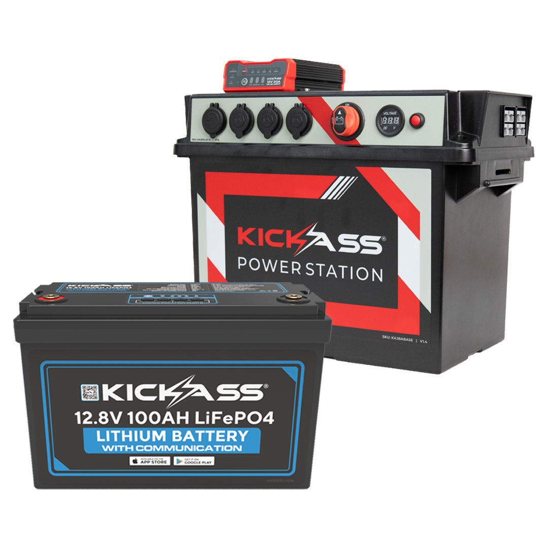 KickAss 100Ah Lithium Power Station with DCDC Charger