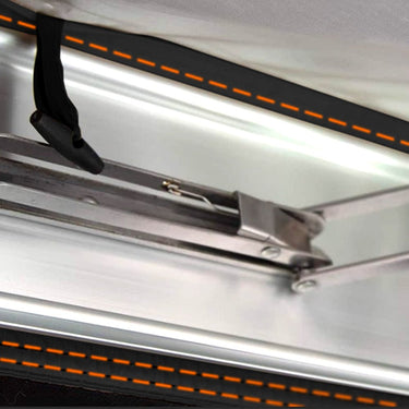 KickAss Premium Shower Awning Black and Orange