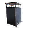 KickAss Premium Shower Awning Black and Orange