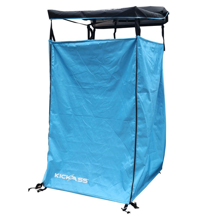 KickAss Premium Shower Awning in Blue