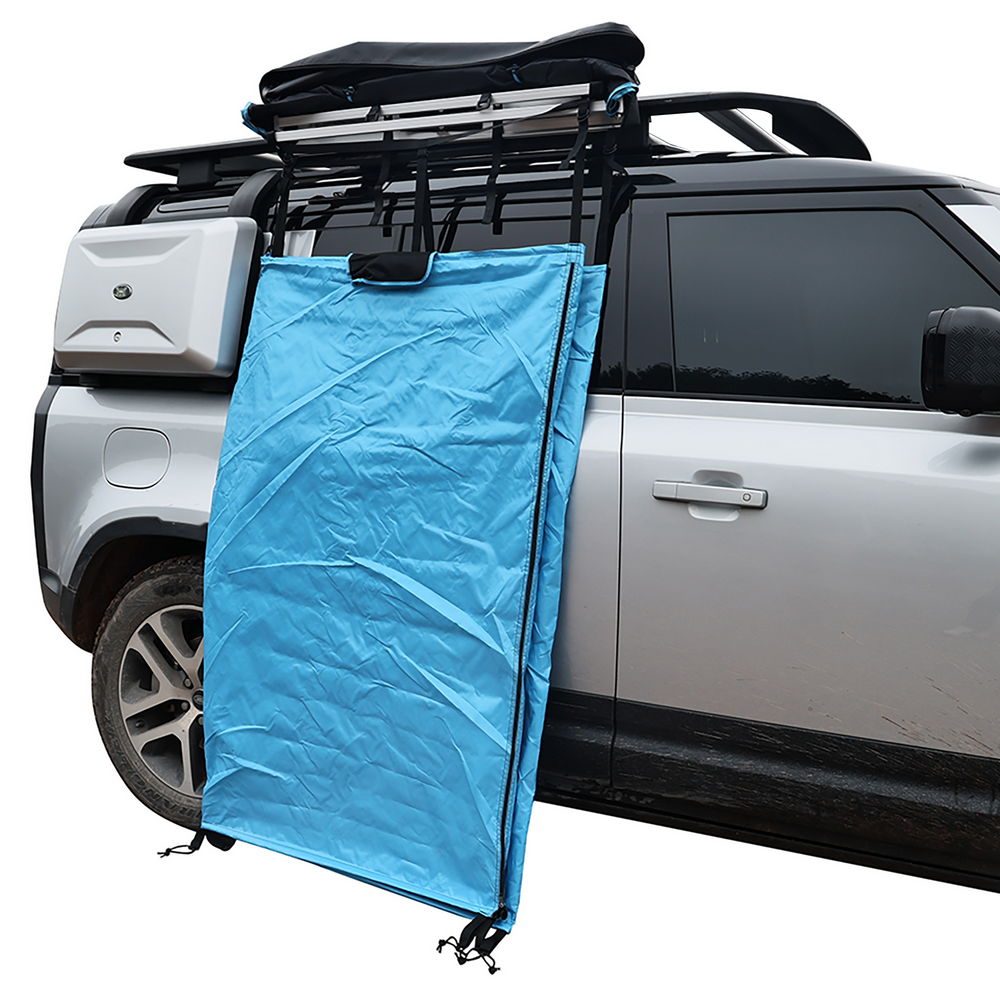 KickAss Premium Shower Awning in Blue & Instant Camping Hot Water System 6L Combo