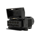KickAss Products12-Pin Flat Trailer Socket Tornado Springs, Cable Gland & Normally-Open Reed SwitchTV-12FSRS-N0