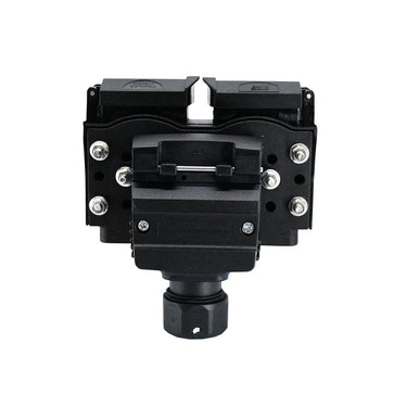 KickAss Products50A Anderson Style Dual Connector Cover with Mounted 12 - Pin Flat Socket + Quick Screw LED ConnectorsTV-202318-50-GR12S