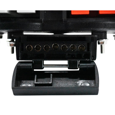 KickAss Products50A Anderson Style Dual Connector Cover with Mounted 7 - Pin Flat Socket + Quick Screw LED ConnectorsTV-202318-50-GR7S