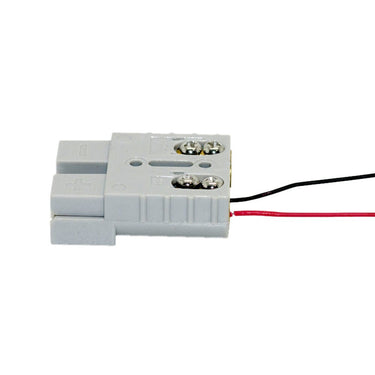 KickAss Products50A Grey Anderson Style Quick Screw Connector with Red LED LightTVUSCHEU50G2B