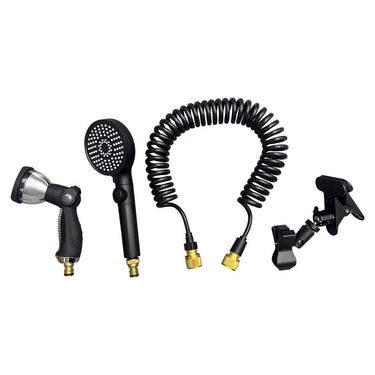 KickAss ProductsKickAss 10-Function Shower Gun, 3-Function Shower Head, 5m Coiled Hose and Clamp KitKAAQ-SWR-ACC