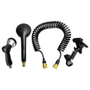 KickAss ProductsKickAss 10-Function Shower Gun, 3-Function Shower Head, 5m Coiled Hose and Clamp KitKAAQ-SWR-ACC