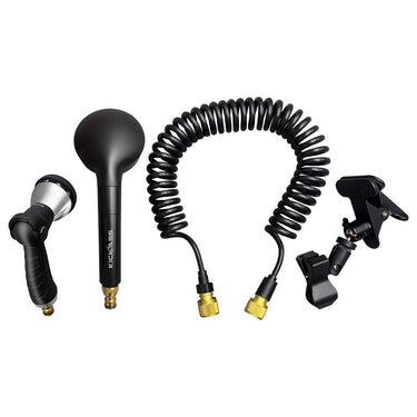 KickAss ProductsKickAss 10-Function Shower Gun, 3-Function Shower Head, 5m Coiled Hose and Clamp KitKAAQ-SWR-ACC