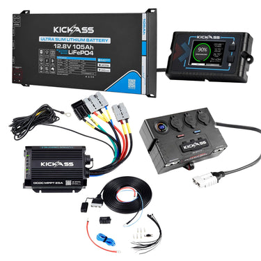 KickAss ProductsKickAss 105Ah Smart Core Control Ultra Slimline Lithium Dual Battery KitKA12105ULTRASLIMKIT2