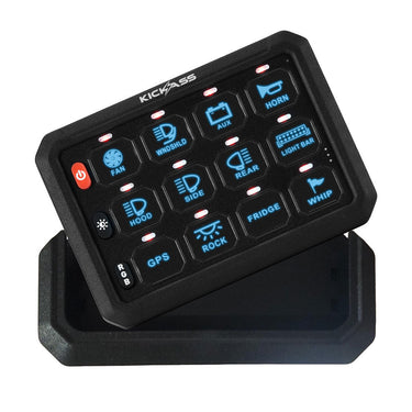 KickAss ProductsKickAss 12 Gang Wireless 12V/24V Switch PanelKAWLSWPANEL - 12