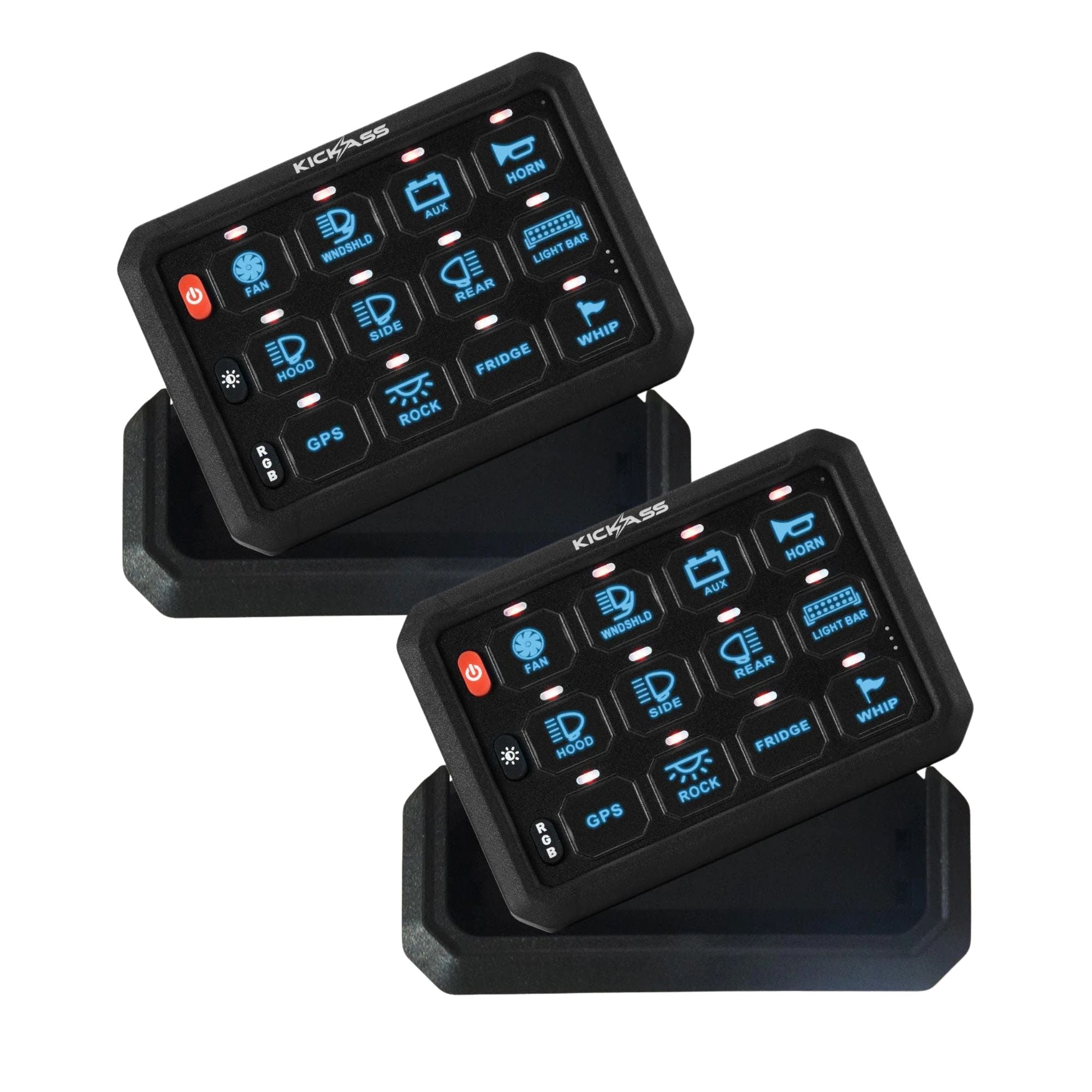 KickAss 12 Gang Wireless Switch Panel MKII + Second Control Panel with ...