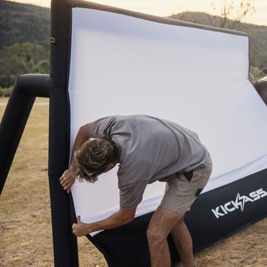 KickAss ProductsKickAss 120” Portable Outdoor Cinema Projection AirScreen – Inflatable Movie Screen for Camping & BackyardKAODCAS120