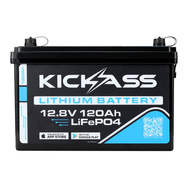 KickAss ProductsKickAss 120Ah 12V Smart Lithium Deep Cycle BatteryKA12120X - LION