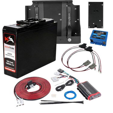 KickAss ProductsKickAss 120Ah Slimline AGM Battery & 25A DCDC Complete PackageKATRAYMT120DCDCLVD