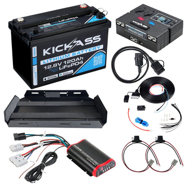 KickAss ProductsKickAss 120Ah Smart Control Lithium Dual Battery KitKA12120SMART - CTRLLIONKIT1