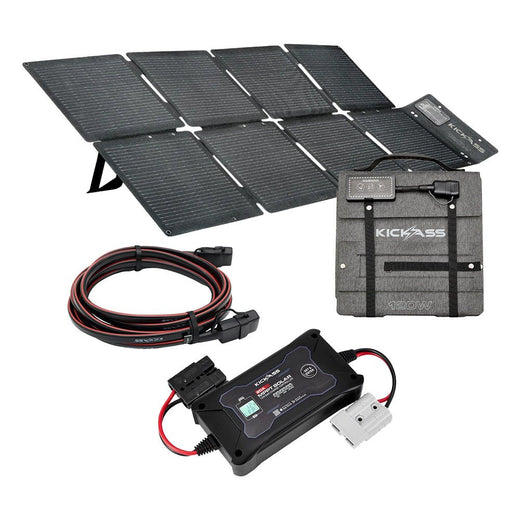 KickAss 120W Solar Blanket with MPPT Controller Kit