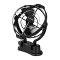 Kickass 12/24v 360°, 3 Speed Caravan fan, Black