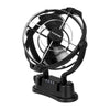 Kickass 12/24v 360°, 3 Speed Caravan fan, Black