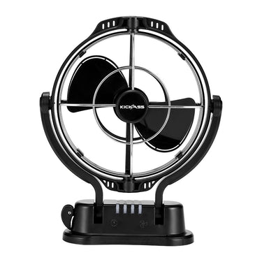 KickAss ProductsKickass 12/24v 360° degree, 3 speed fan (hardwired) BlackKA12VCABFAN - BL