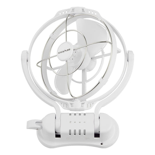 KickAss ProductsKickass 12/24v 360° degree, 3 speed fan (Hardwired) WhiteKA12VCABFAN - WH