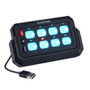 KickAss ProductsKickAss 12/24V 8 Gang Wireless Switch Panel with Magnetic Charging CradleKAWLSWPANEL-8
