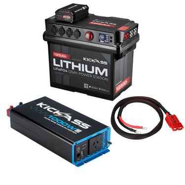 KickAss ProductsKickAss 125Ah Lithium Battery Box + 1000W Inverter BundleKABOX125LION-INV1000-BNDL