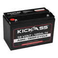KickAss 12V 120Ah AGM Deep Cycle Battery