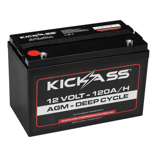 KickAss 12V 120Ah AGM Deep Cycle Battery