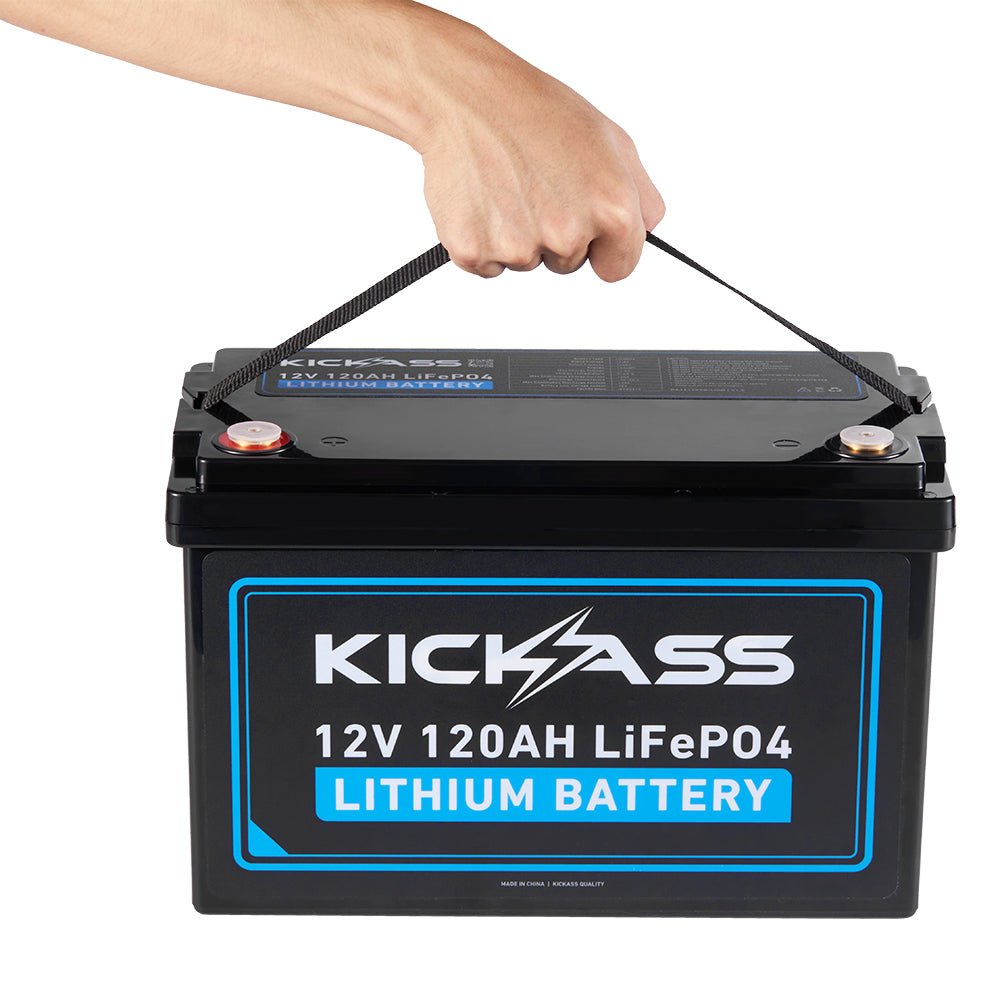 KickAss ProductsKickAss 12V 120Ah Deep Cycle Lithium Battery - LiFePO4KA12120XB - LION